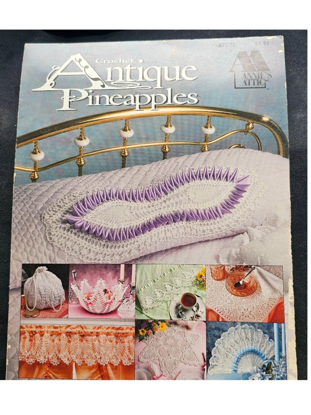 Vintage Annie's Attic Crochet Antique Pineapples 87C72 Patterns